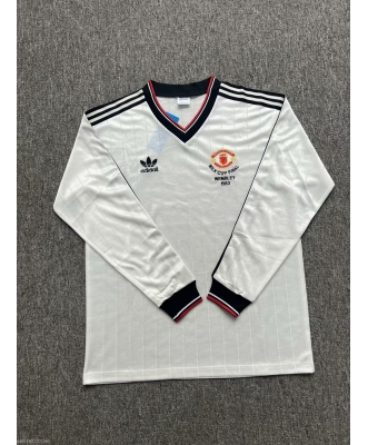 Manchester United Retro Away Shirt Men 82-83 Long sleeve