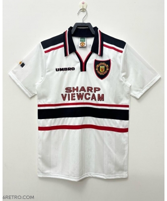 Manchester United Retro Away Shirt Men 98-99(White)