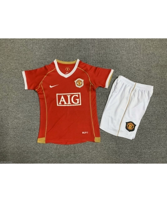 Manchester United Retro Home Shirt Kids 06-07