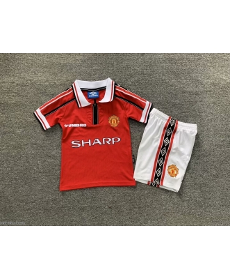 Manchester United Retro Home Shirt Kids 98-99