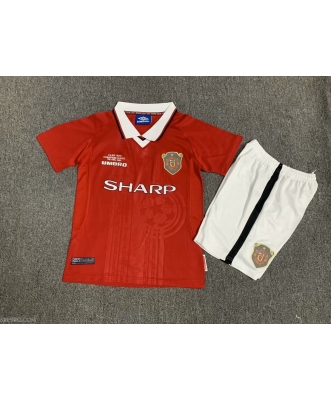 Manchester United Retro Home Shirt Kids 99-00