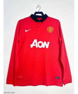 Manchester United Retro Home Shirt Men 13-14 Long sleeve