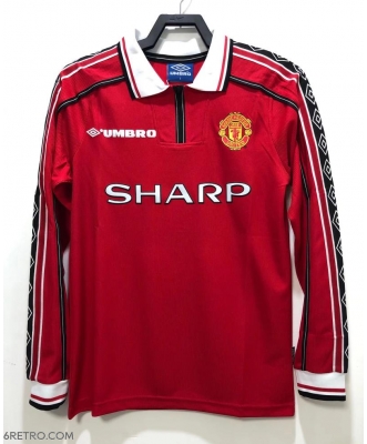 Manchester United Retro Home Shirt Men 98-99 Long sleeve