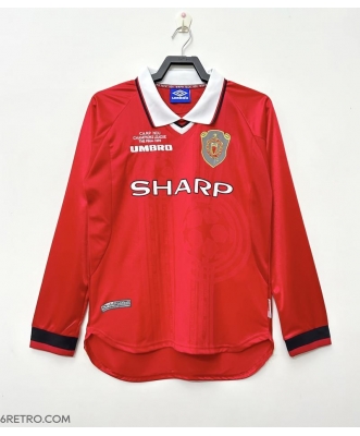 Manchester United Retro Home Shirt Men 99-00 Long sleeve