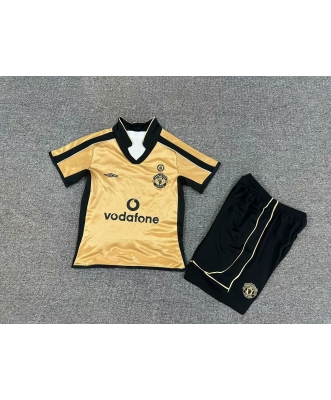 Manchester United Retro Shirt Kids(Centennial Edition)(Double-sided)