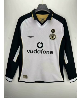 Manchester United Retro Shirt Men 01-02 Long sleeve(Centennial Anniversary)(Double-sided Wear)