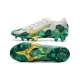 Mbappe Nike Mercurial Vapor 13 Elite Firm Ground Grey Gold Green Football Boots