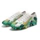 Mbappe Nike Mercurial Vapor 13 Elite Firm Ground Grey Gold Green Football Boots