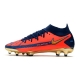 Men Nike Phantom GT Elite DF Firm Ground Orange Blue Golden Football Boots