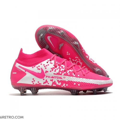 Men Nike Phantom GT Elite DF Firm Ground Pink Blast White Football Boots Men Nike Phantom GT Elite DF Firm Ground Pink Blast White Football Boots