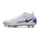 Men Nike Phantom GT Elite DF Firm Ground White Blue Football Boots Men Nike Phantom GT Elite DF Firm Ground White Blue Football Boots