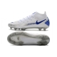 Men Nike Phantom GT Elite DF Firm Ground White Blue Football Boots Men Nike Phantom GT Elite DF Firm Ground White Blue Football Boots