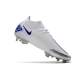 Men Nike Phantom GT Elite DF Firm Ground White Blue Football Boots Men Nike Phantom GT Elite DF Firm Ground White Blue Football Boots