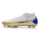 Men Nike Phantom GT Elite DF Firm Ground White Gold Blue Football Boots