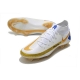 Men Nike Phantom GT Elite DF Firm Ground White Gold Blue Football Boots