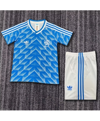 Netherlands Retro Away Shirt Kids 1988