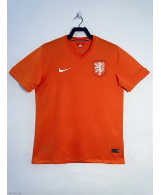 Netherlands Retro Home Shirt Men 2014