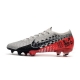Neymar Nike Mercurial Vapor 13 Elite NJR Firm Ground Chrome Black Red Orbit Platinum Tint Football Boots