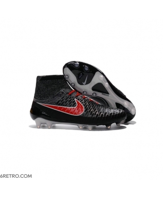 Nike 2016 Magista Obra Firm Ground ACC Black Red Football Boots