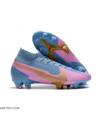 Nike 2020 Mercurial Superfly VII Elite Firm Ground Blue Pink Gold Football Boots