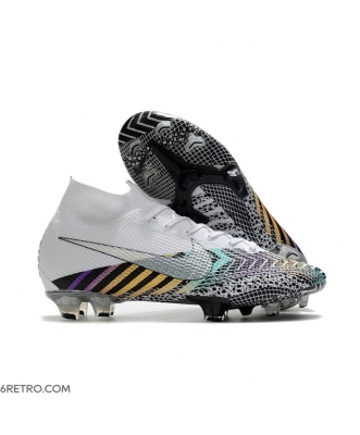 Nike 2020 Mercurial Superfly VII Elite Firm Ground MDS 003 White Black Silver Football Boots
