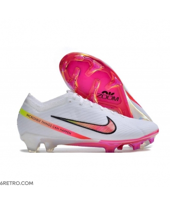 Nike AIR Zoom Mercurial Vapor 15 Elite XXV Firm Ground White Pink Football Boots