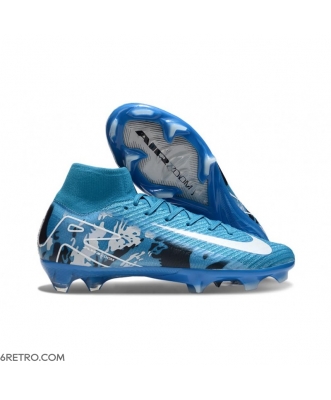 Nike Air Zoom Mercurial Superfly 10 Elite Firm Ground Blue White Football Boots