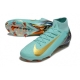 Nike Air Zoom Mercurial Superfly 10 Elite Firm Ground Ocean Cube Gold Blue Football Boots