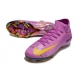 Nike Air Zoom Mercurial Superfly 10 Elite Firm Ground Purple Yellow Football Boots