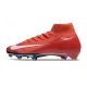 Nike Air Zoom Mercurial Superfly 10 Elite Firm Ground Red White Football Boots
