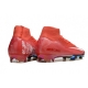 Nike Air Zoom Mercurial Superfly 10 Elite Firm Ground Red White Football Boots