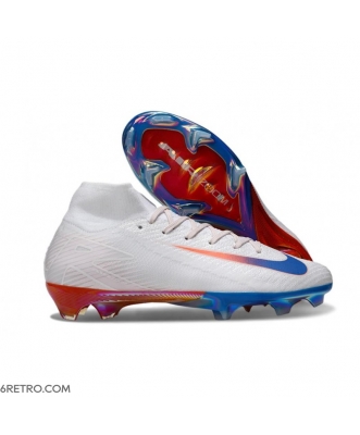 Nike Air Zoom Mercurial Superfly X Elite Firm Ground White Blue Red Football Boots
