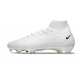 Nike Air Zoom Mercurial Superfly X Elite Firm Ground White Football Boots