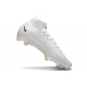 Nike Air Zoom Mercurial Superfly X Elite Firm Ground White Football Boots