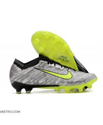 Nike Air Zoom Mercurial Vapor 15 Elite AG Grey Yellow Football Boots