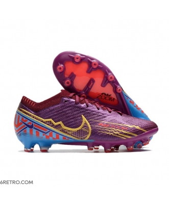 Nike Air Zoom Mercurial Vapor 15 Elite AG KM Dark Beetroot Mtlc Vivid Gold Football Boots