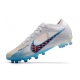 Nike Air Zoom Mercurial Vapor 15 Elite AG White Baltic Blue Pink Blast Indigo Haze Football Boots