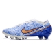 Nike Air Zoom Mercurial Vapor 15 Elite AG White Blue Gold Football Boots