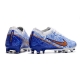 Nike Air Zoom Mercurial Vapor 15 Elite AG White Blue Gold Football Boots