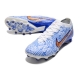Nike Air Zoom Mercurial Vapor 15 Elite AG White Blue Gold Football Boots