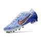 Nike Air Zoom Mercurial Vapor 15 Elite AG White Blue Gold Football Boots