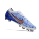 Nike Air Zoom Mercurial Vapor 15 Elite AG White Blue Gold Football Boots