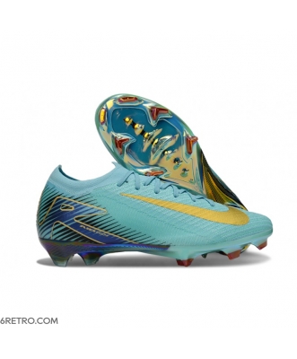 Nike Air Zoom Mercurial Vapor 16 Elite Firm Ground Blue Gold Black Football Boots