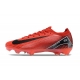 Nike Air Zoom Mercurial Vapor 16 Elite Firm Ground Red Black Football Boots