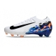 Nike Air Zoom Mercurial Vapor 16 Elite Firm Ground White Black Blue Football Boots