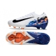 Nike Air Zoom Mercurial Vapor 16 Elite Firm Ground White Black Blue Football Boots