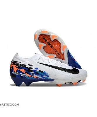 Nike Air Zoom Mercurial Vapor 16 Elite Firm Ground White Black Blue Football Boots