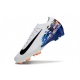Nike Air Zoom Mercurial Vapor 16 Elite Firm Ground White Black Blue Football Boots