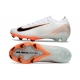 Nike Air Zoom Mercurial Vapor 16 Elite Firm Ground White Black Orange Football Boots