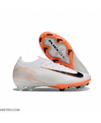 Nike Air Zoom Mercurial Vapor 16 Elite Firm Ground White Black Orange Football Boots